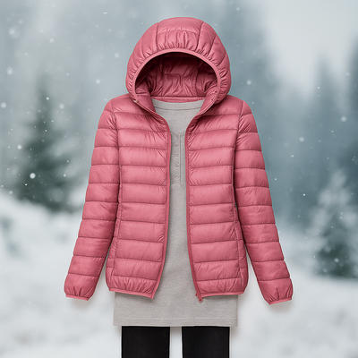 Chaqueta ligera acolchada con capucha versatil - Nora