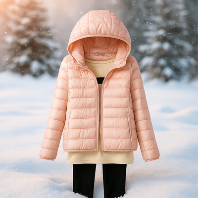 Chaqueta ligera acolchada con capucha versatil - Nora