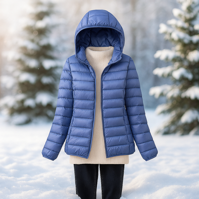 Chaqueta ligera acolchada con capucha versatil - Nora