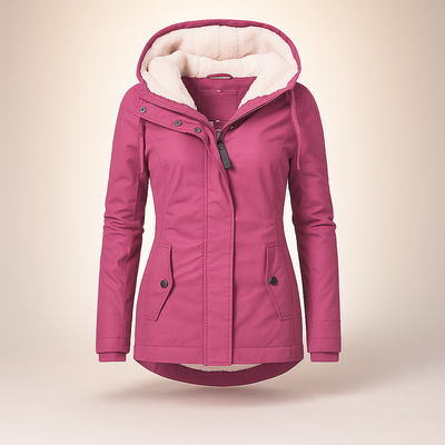 Chaqueta afelpada con capucha ajustable - Danna