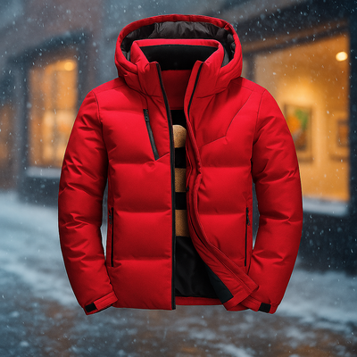 Chaqueta acolchada con capucha y diseño urbano - Narel