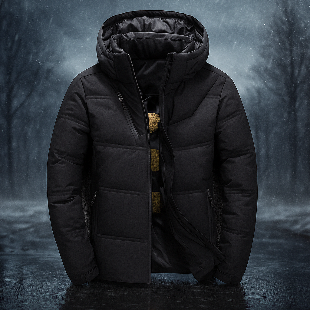 Chaqueta acolchada con capucha y diseño urbano - Narel