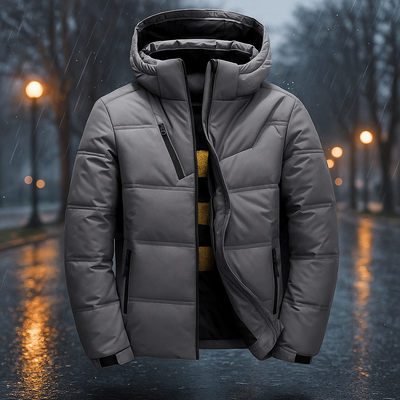 Chaqueta acolchada con capucha y diseño urbano - Narel