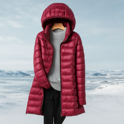 Abrigo acolchado para mujer con capucha - Marenne