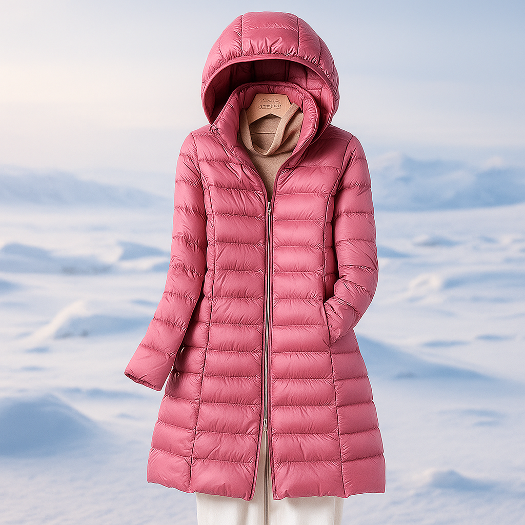 Abrigo acolchado para mujer con capucha - Marenne