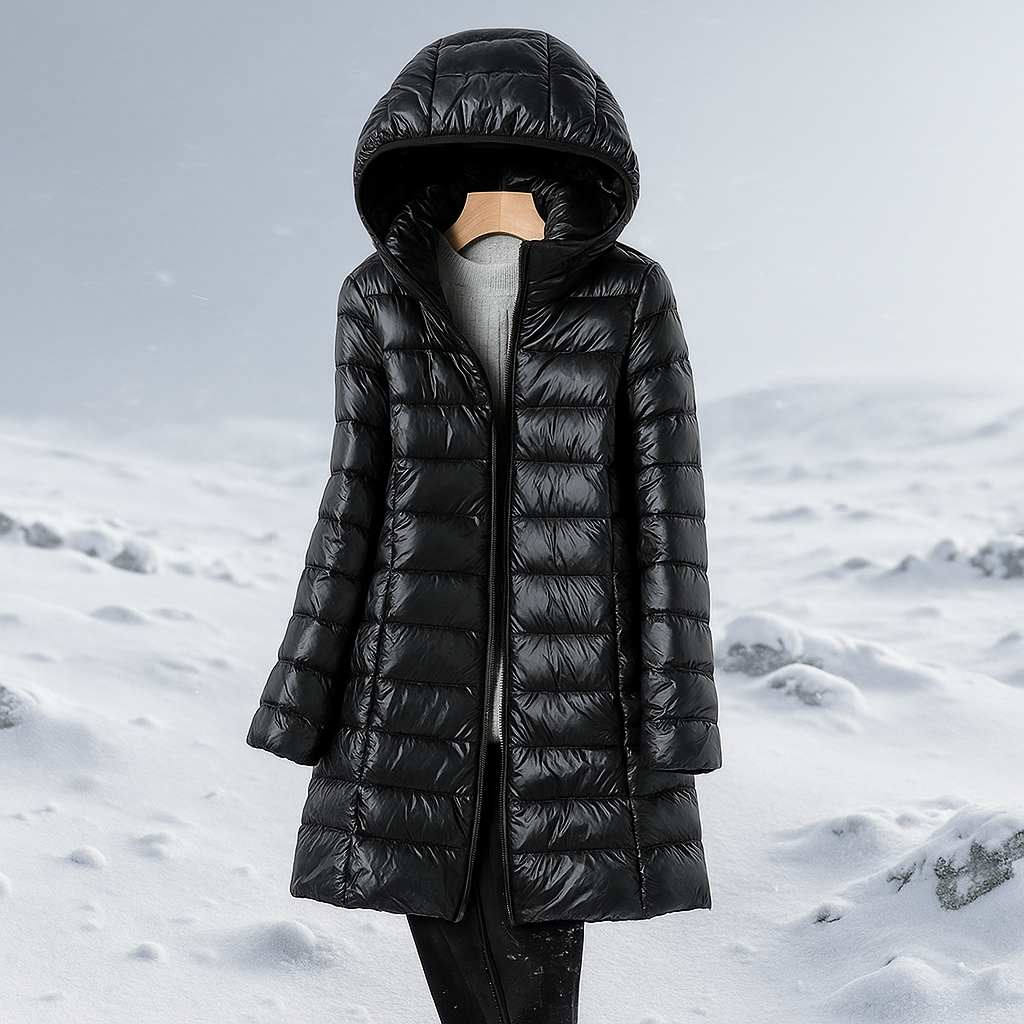 Abrigo acolchado para mujer con capucha - Marenne