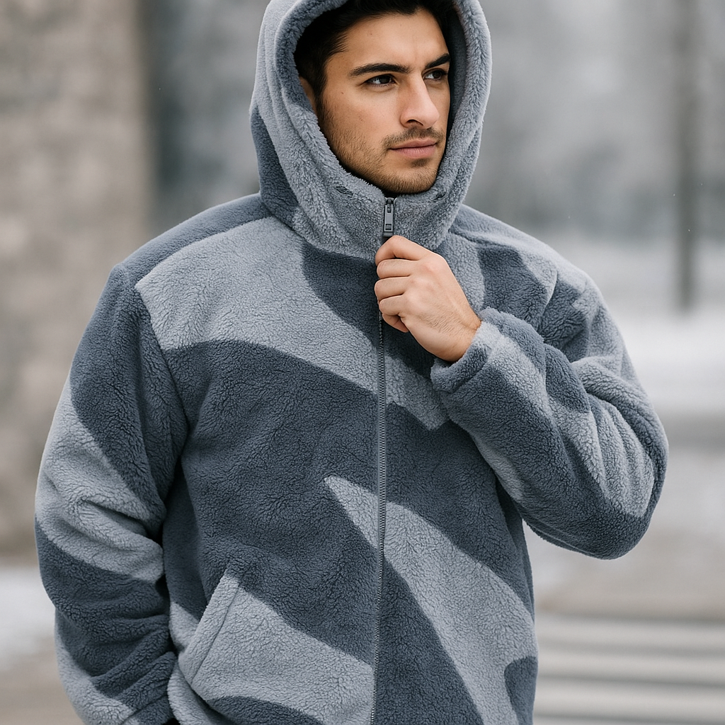 Chaqueta para hombre de textura afelpada - Daren