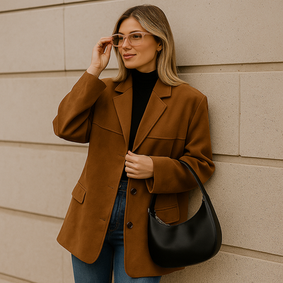 Chaqueta para mujer efecto ante - Saudi