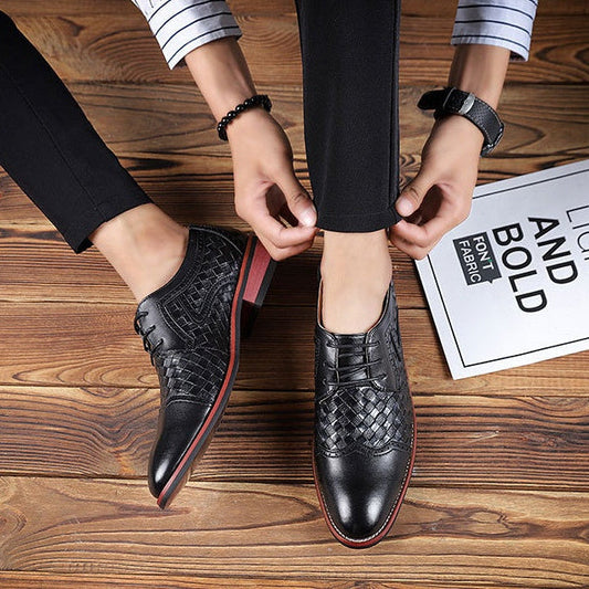 Zapatos de hombre de piel trenzada - Dario