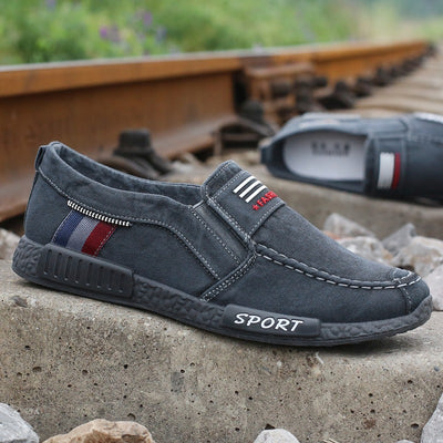 Mocasines hombre lona transpirable estilo casual - Mateo