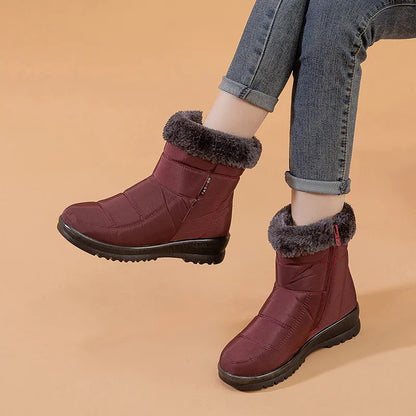 Alyna - Botas de invierno para mujer, cálidas y cómodas