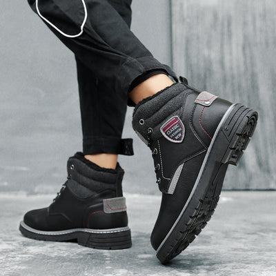 Botas casuales para hombre con forro calido y cordones - Lautaro