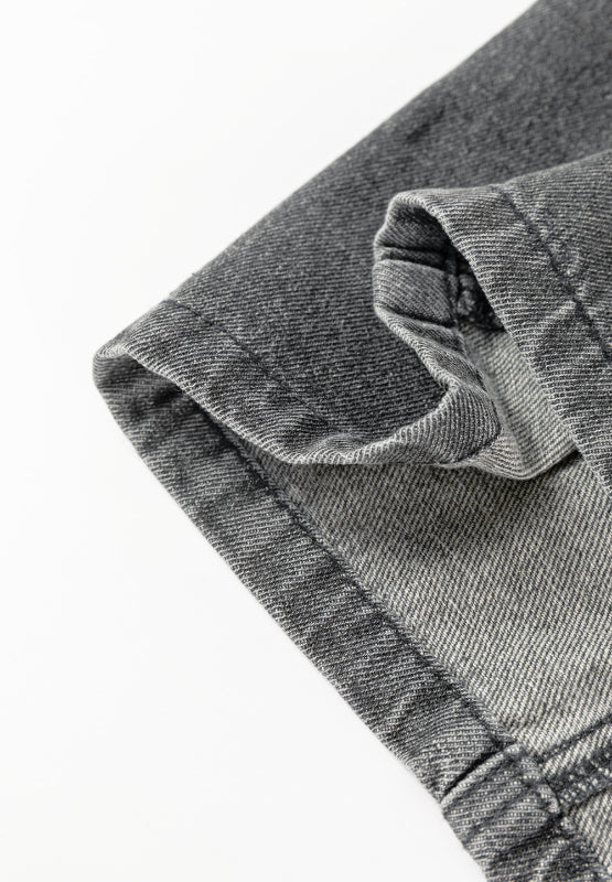 Ariane - Vestido peto vaquero con tirantes anchos y botones