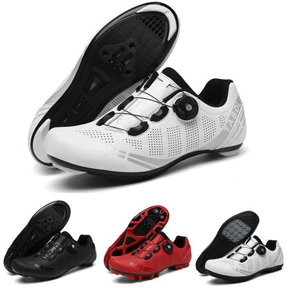 Zapatillas de ciclismo hombre ajuste rápido rojo deportivo - Velox