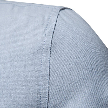 Camisa para hombre de algodón bolsillos frontales estilo casual - Nicolás