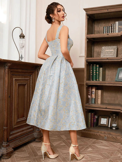 Hilary - Vestido Mujer Flor Sin Mangas