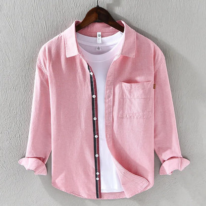 Camisa para hombre de algodón oxford estilo casual - Mateo