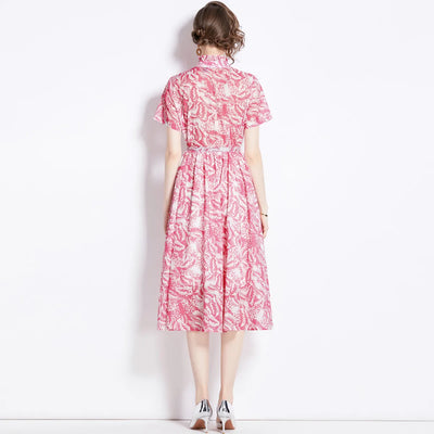 Candy - Vestido femenino de manga corta con estampado