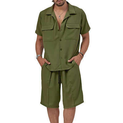 Conjunto casual para hombre de tela fluida estilo relajado - Fabián