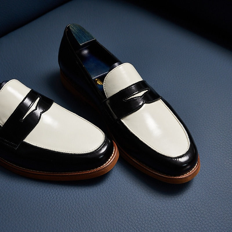 Mocasines hombre cuero genuino estilo clásico marrón - Whitmore