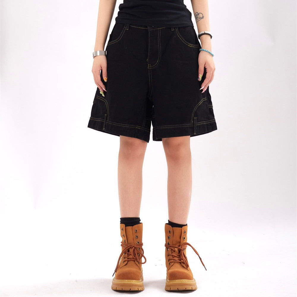 Shorts denim para mujer con diseño oversize estilo urbano - Renata