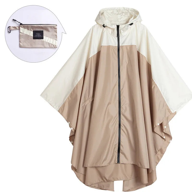 Poncho impermeable unisex portátil con capucha