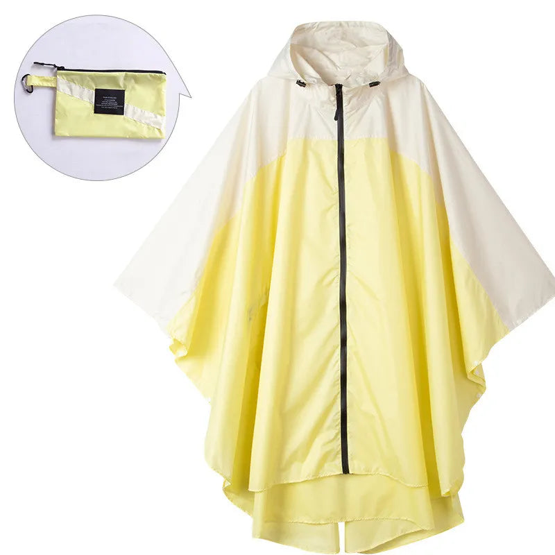 Poncho impermeable unisex portátil con capucha