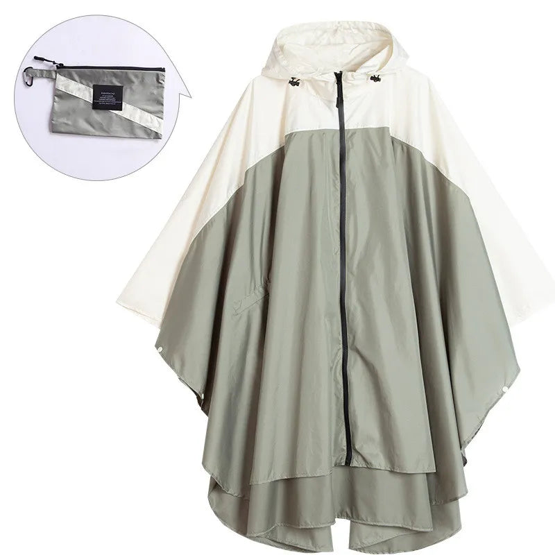 Poncho impermeable unisex portátil con capucha