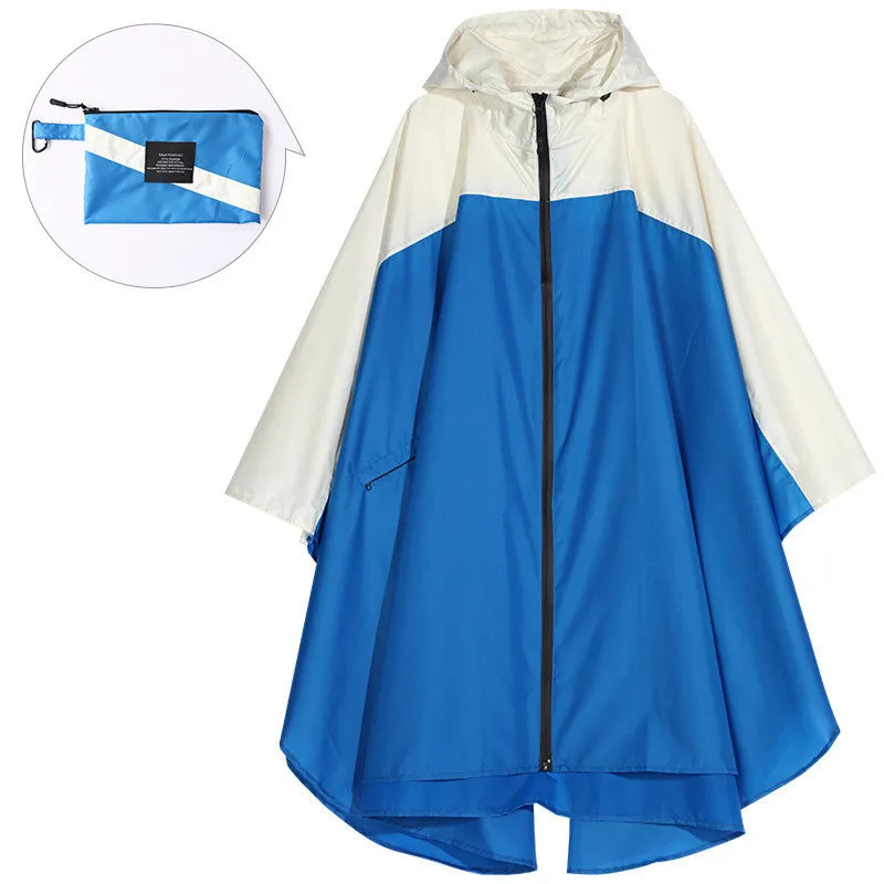 Poncho impermeable unisex portátil con capucha