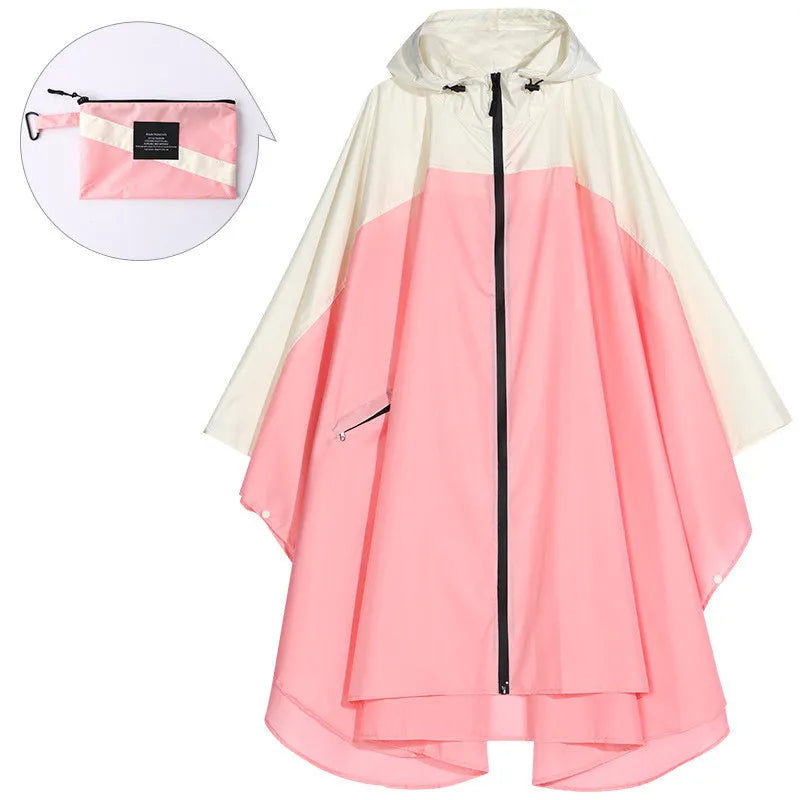 Poncho impermeable unisex portátil con capucha