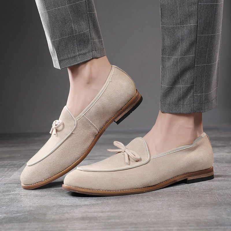 Mocasines hombre lazo decorativo gamuza - Dorian
