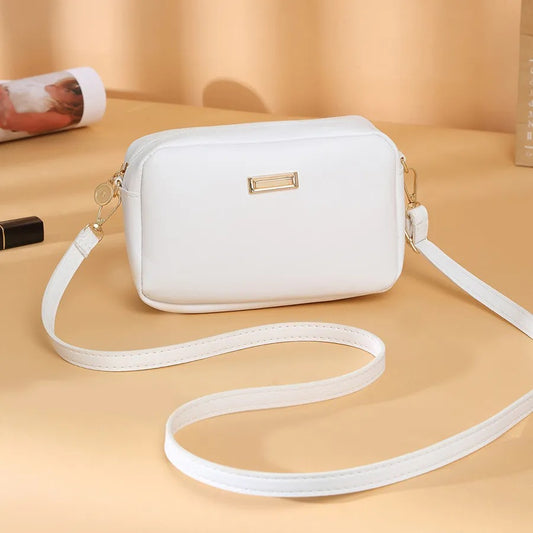Bolso bandolera mujer piel sintética diseño minimalista - Clara