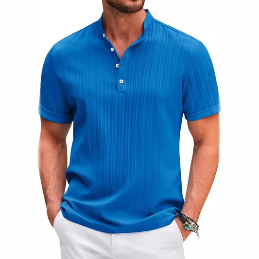Camisa para hombre cuello mao estilo casual - Daniel