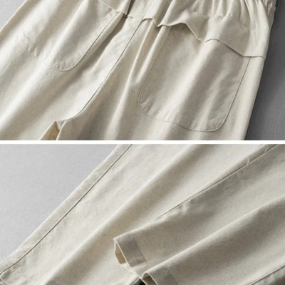 Pantalón casual hombre lino transpirable estilo relajado - Iván