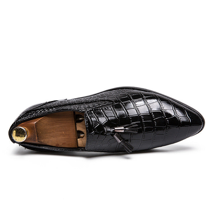 Mocasines de hombre de cuero elegante con borlas - Dominik