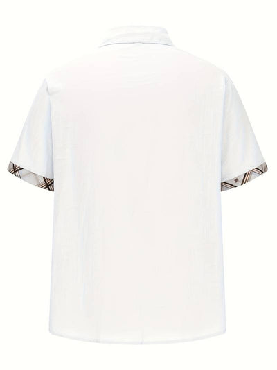 Michael - Elegante camisa tradicional con estampado gráfico a cuadros