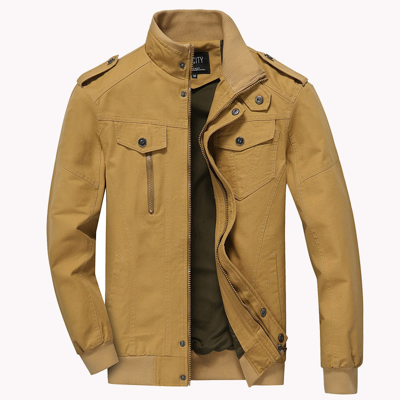 Chaqueta de hombre de algodón militar informal - Arvid