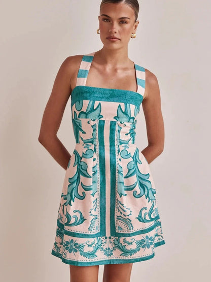 Samira - Vestido Estampado de Verano para Mujer