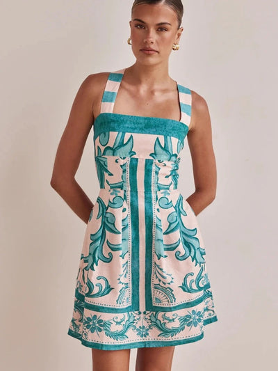 Samira - Vestido Estampado de Verano para Mujer