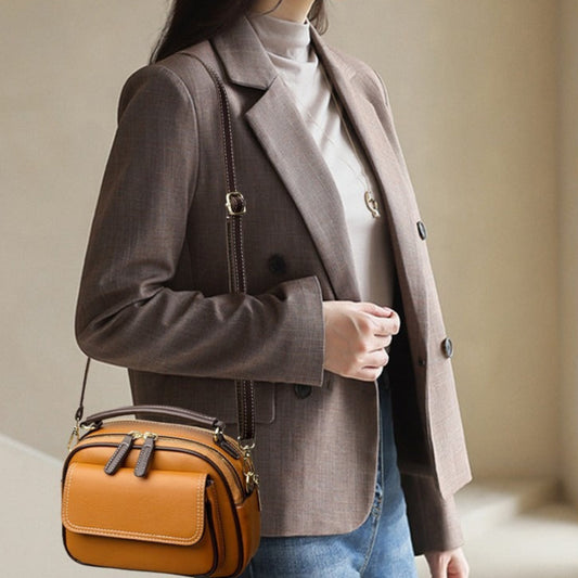 Bolso bandolera mujer piel sintética estructura compacta - Mireille
