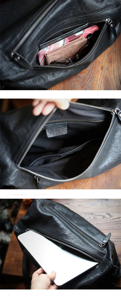 Mochila hombre con cremalleras diagonales estilo urbano - Gael