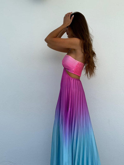 Kailany - Nuevo vestido halter en colores degradados