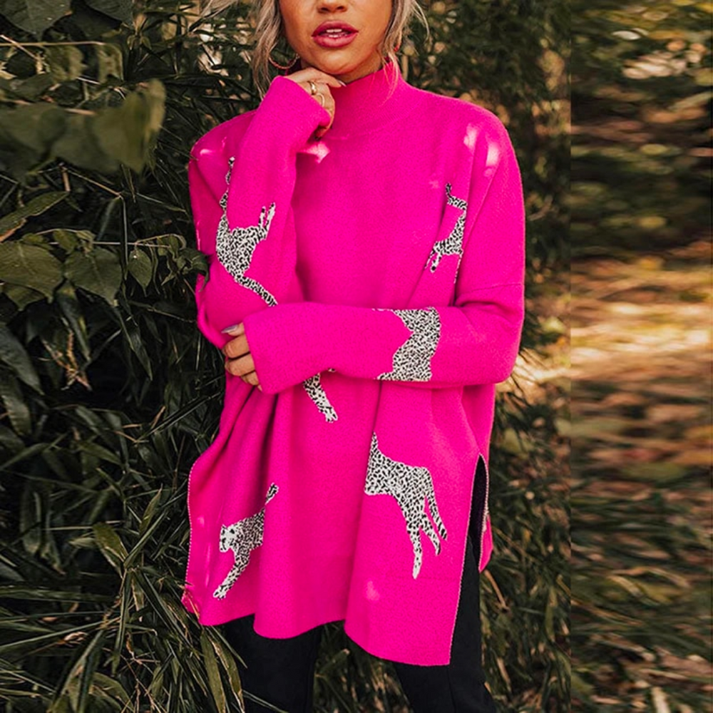 Chiara - Cálido y único jersey de leopardo