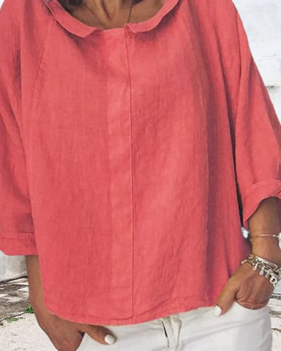 Naddie - Camisa holgada en colores lisos