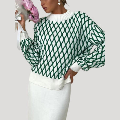 Amely - Jersey estampado con mangas globo