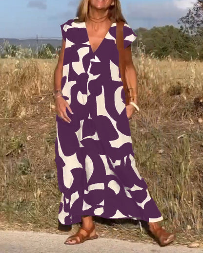 Marina - Elegante vestido de verano con estampado