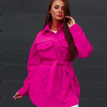 Aurora - Chaqueta acolchada clásica con botones de presión