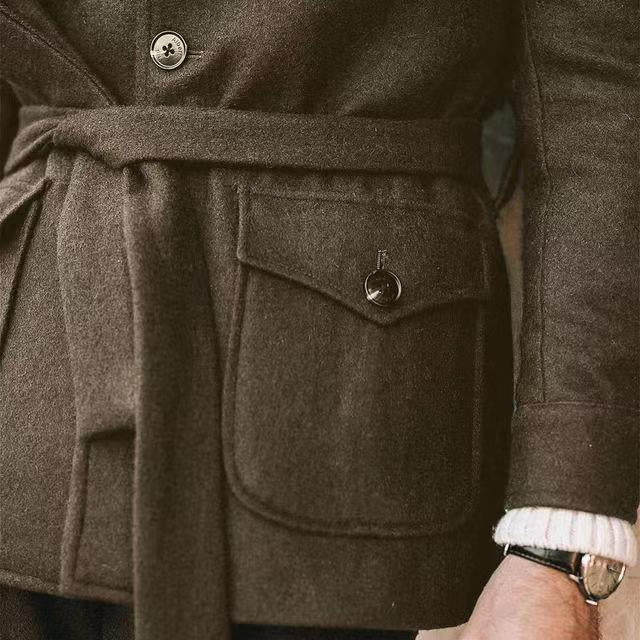 Chaqueta de lana con premium para hombre - Leandro