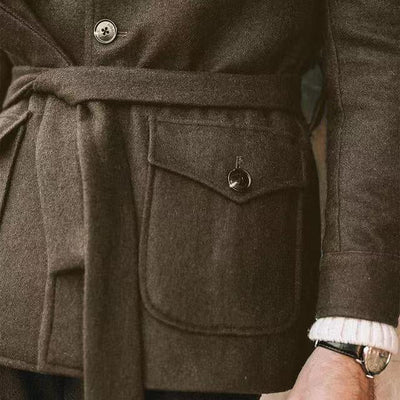 Chaqueta de lana con premium para hombre - Leandro