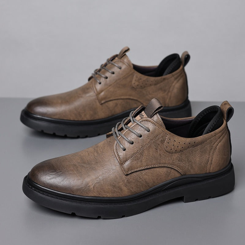 Zapatos casuales hombre cuero sintético suela robusta - Tomás
